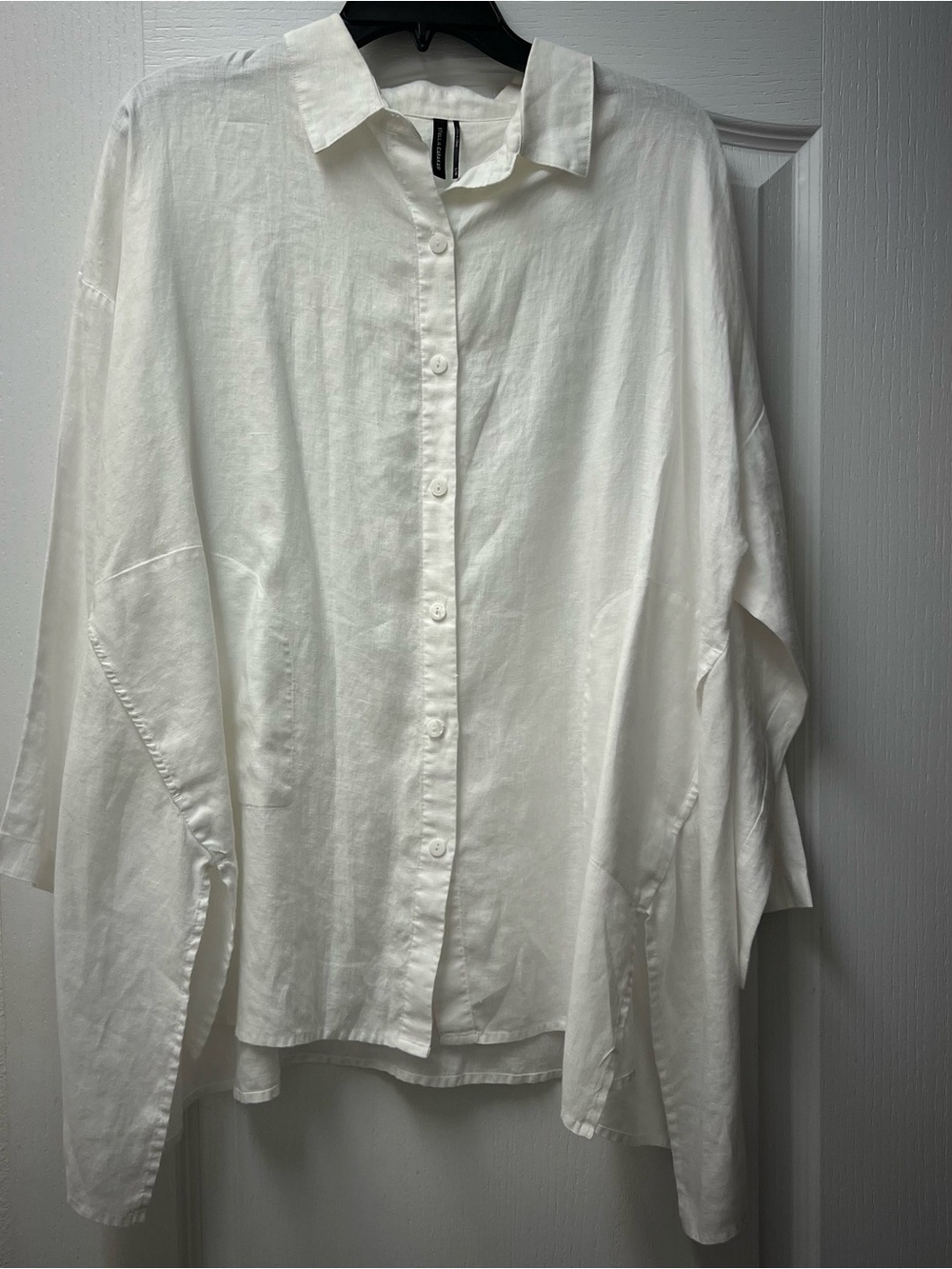 Stella Carakasi Long Sleeve Front Button Down Side Pockets Top Sz Sm/Med